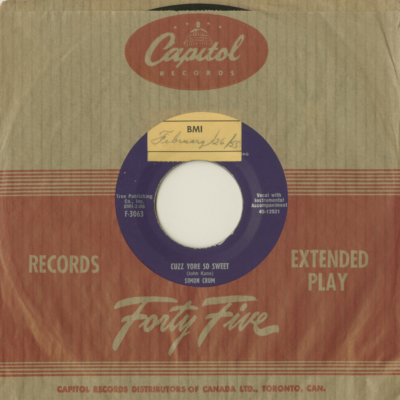 Cuzz Yore So Sweet / My Gallina (1955)