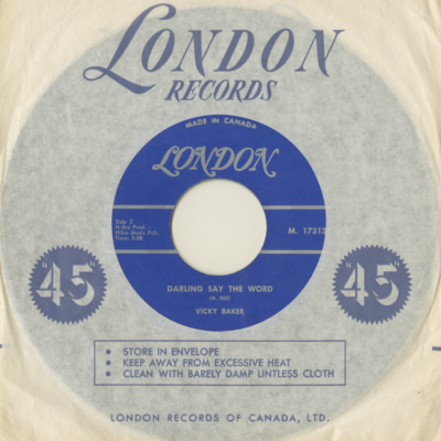 Darling Say The Word / No More Foolish Stories (1963)