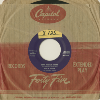 Dear Mister Brown / I'll Be Here For A Lifetime (1955)