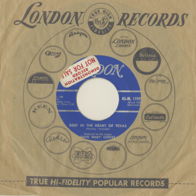 Deep In The Heart Of Texas / You're Just Right