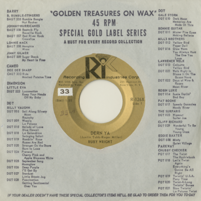 Dern Ya / Such A Silly Notion