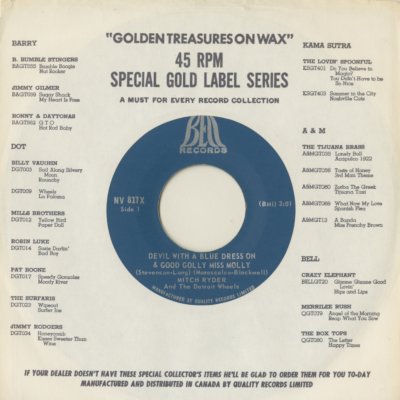 Devil With A Blue Dress On Good Golly Miss Molly / I Had It Made