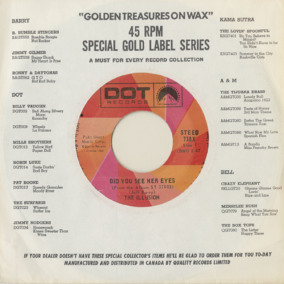 Did You Ever See Her Eyes / Falling In Love (1969)