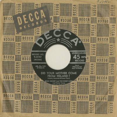 Did Your Mother Come From Ireland / Where The River Shannon Flows