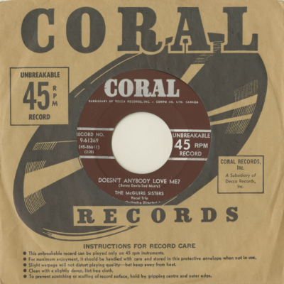 Doen't Anyone Love Me / It May Sound Silly