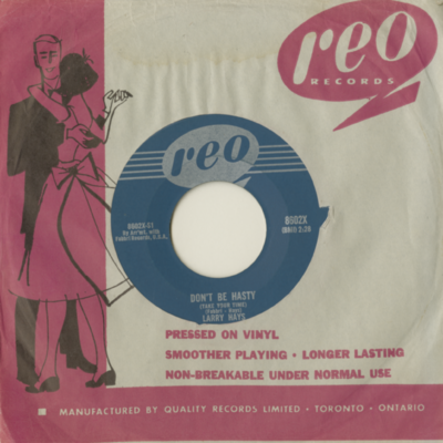 Don't Be Hasty / Somebody Took My Hand (1961)