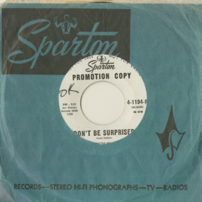 Don't Be Surprised / You Sent Her An Orchid And You Sent Me A Rose (1963)