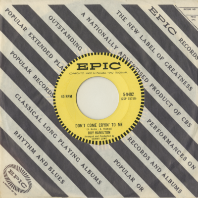 Don't Come Crying To Me / If Only I Had Known