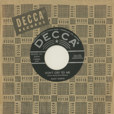 Don't Cry To Me / Poor Little Bull Frog