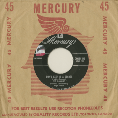 Don't Keep It A Secret / A Man Doesn't Know