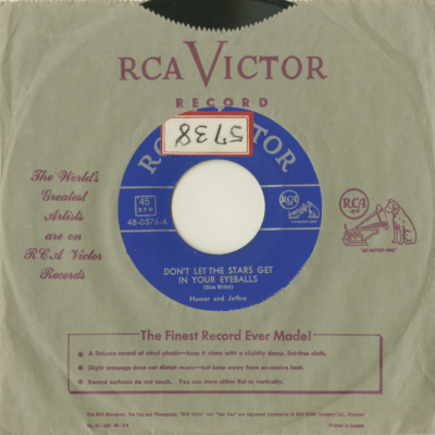 Don't Let The Stars Get In Your Eyeballs / Unhappy Day (1953)