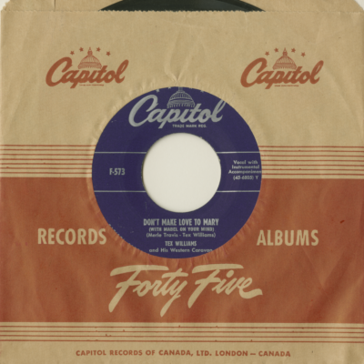 Don't Make Love To Mary / Cheaters Never Prosper (1950)