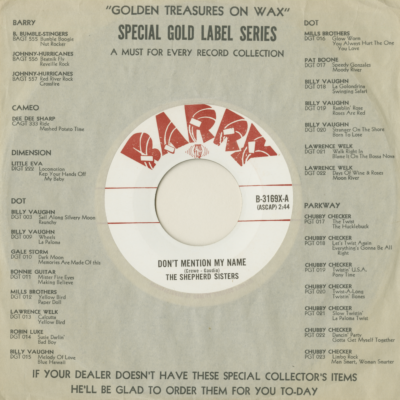 Don't Mention My Name / What Makes Little Girls Cry