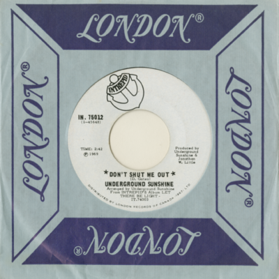 Don't Shut Me Out  / Take Me Break Me (1969)