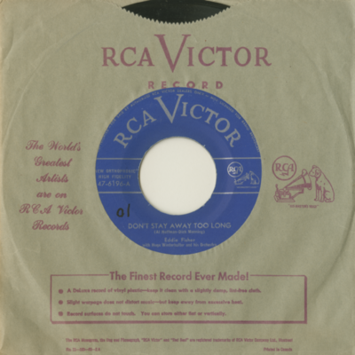 Don't Stay Away Too Long / Song Of The Dreamer (1955)