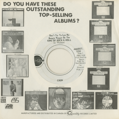 Don't Try To Lay No Boogie Woogie On The King Of Rock N Roll / Satisfied (1969)