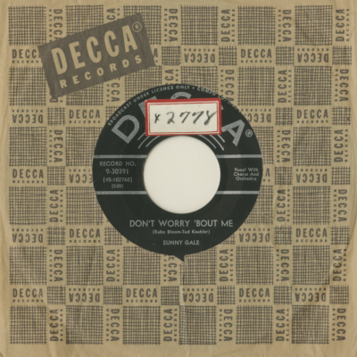 Don't Worry 'Bout Me / My Arms Are A House