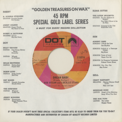 Dream Baby / South Bound Plane (1969)