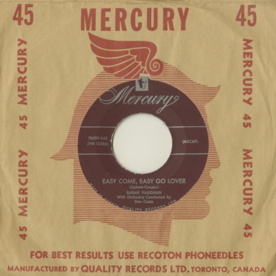 Easy Come Easy Go Lover / And This Is My Beloved