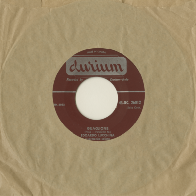 Edoardo Lucchina: Guaglione / Suspiranno 'Na Canzone (1957)