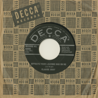 Effects Your Leaving Had On Me / I Never Had The One I Wanted