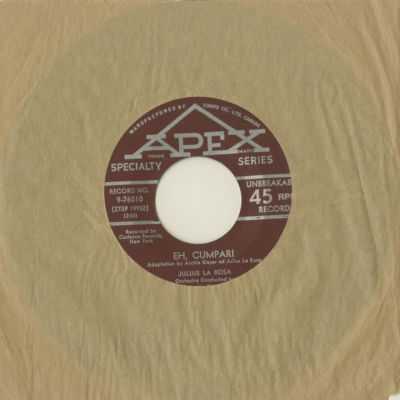 Eh Cumpari / Till They've All Gone Home