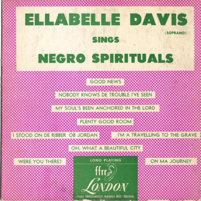 Ellabelle Davis Sings Negro Spirituals (1950)