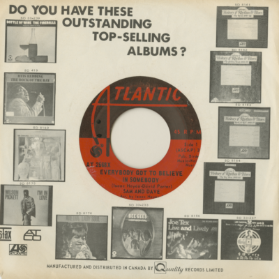 Everybody Got To Believe In Somebody / If I Didn't Have A Girl Like You (1968)