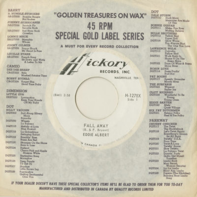 Fall Away / Just Waitin' (1964)