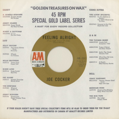 Feeling Alright / Sandpaper Cadillac