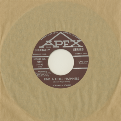 Find A Little Happiness / The Big House (1962)