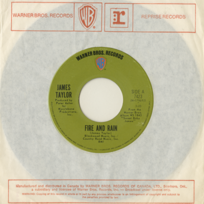 Fire And Rain / Anywhere Like Heaven (1970)