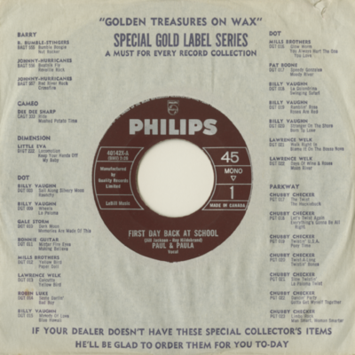 First Day Back At School / A Perfect Pair