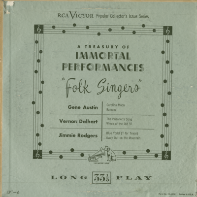 A Treasury Of Immortal Performances Folk Singers