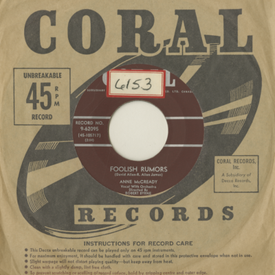 Foolish Rumors / The Wages Of Sin (1959)