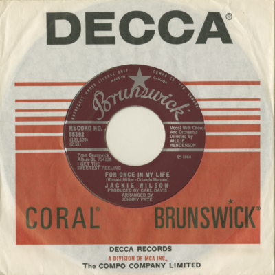 For Once In My Life / You Brought About A Change In Me