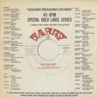 For Your Love / Gotta Tell You How I Feel