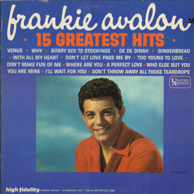 Frankie Avalon 15 Greatest Hits