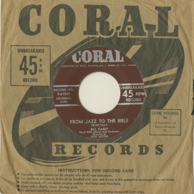 From Jazz To The Bible / Poor Me (1956)