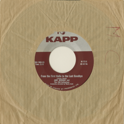 From The First Hello To The Last Goodbye/ Come Home Come Home Come Home