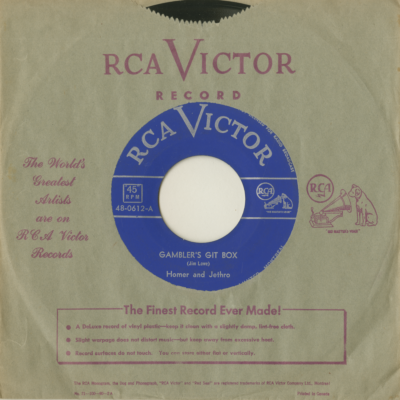 Gambler's Git Box / Your Clobbered Heart (1953)