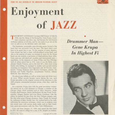 Gene Krupa In Highest Fi