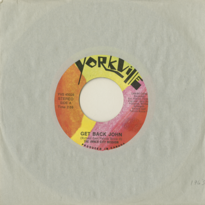 Get Back John / Got So Many Songs (1970)