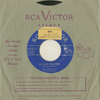 Go Back You Fool / I Care No More (1955)