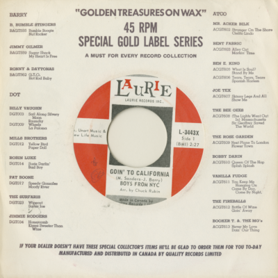 Goin' To California / A Little Bit Harder (1968)