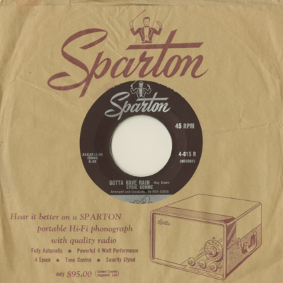 Gotta Have Rain / To You From Me (1958)