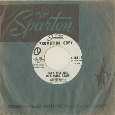 Hank Williams Is Singing Again / Don't You Lock Your Daddy Out (1962)