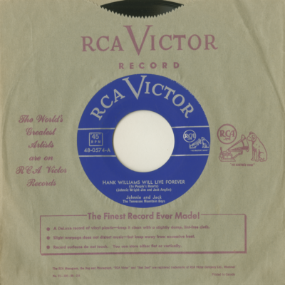 Hank Williams Will Live Forever / Just For Tonight (1953)