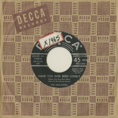 Have You Ever Been Lonely / Black Brown Or Blue Eyes