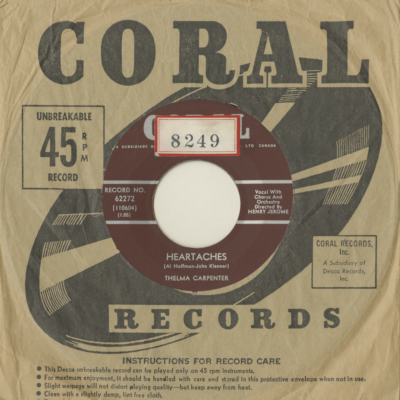 Heartaches / My Imagination (1961)